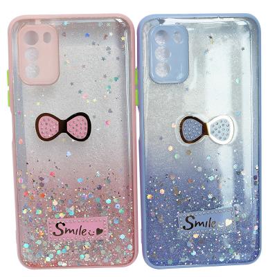 China Aesthetic Liquid Glue Cover Anti-fall Drop Case Silicone Shock Proof Case Phone Bag For Samsung A02s for sale