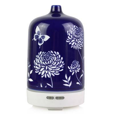 China Licht-keramisches Aroma-Diffusor-Blumen-Muster der Nacht20-30ml/h zu verkaufen