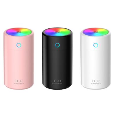 China 400ml USB tragbarer Mini Cool Mist Air Humidifier mit LED-Licht zu verkaufen