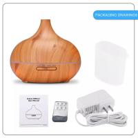 China FCC 500ml Remote Control Cool Mist Ultrasonic Aromatherapy Diffuser With Mute Design for sale