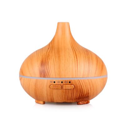 China USB 5V Wood Grain Ultrasonic Essential Oil Diffuser Humidifier 80ml for sale