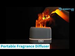 Flame Light Ultrasonic Portable Fragrance Diffuser Strong Mist 200ml For Home