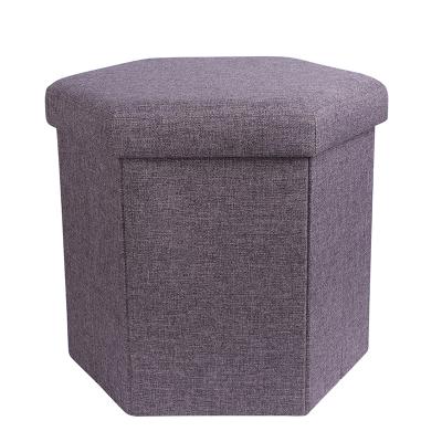 China stool home & Foldable Hexagon Cloth Ottoman Hexagon Cloth Ottoman Porcelain Stools For Kids for sale