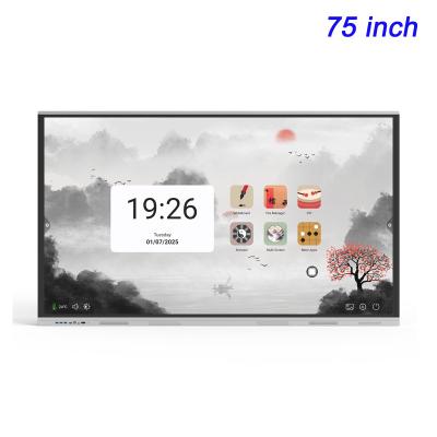 China interactive flat panel class interactive whiteboard for smart classrooms Lcd Touch Screen All In One PC Smart Whiteboard Interactive Flat Panel For Education for sale