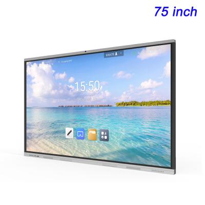 China LGS pluma panel plano interactivo blanco de clase brillante panel plano interactivo con PC pantalla táctil de gran tamaño tableros inteligentes interactivos para pantallas táctiles escolares en venta