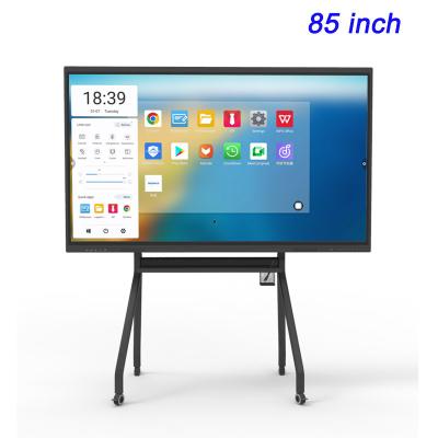 Chine Pizarra Smart Interactive Flat Panel Android 11 85 pouces Panneau interactif multi-touch à vendre