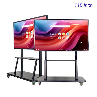 China Dual System Smart Interactive Flat Panel Digital Board 3840×2160px 110