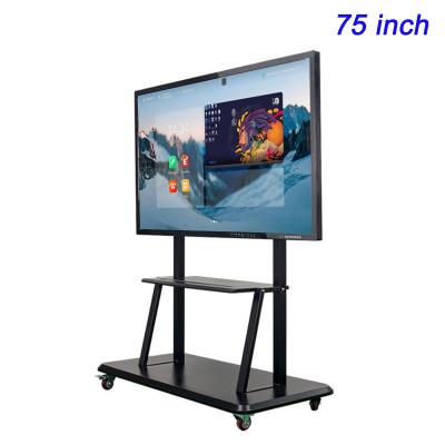 China FCC 75 inch interactief plattepaneel multimedia touchscreenbord voor onderwijs Te koop