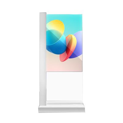 China Witte 65 inch transparant OLED-scherm Commercieel gebruik Translucent OLED Te koop