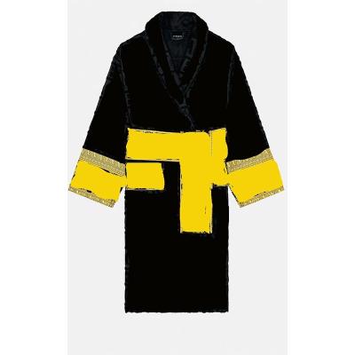 China Fashion Women's Pure Cotton Jacquard Sleepwear Bathrobe Sheer Allure Women's Bathrobe Sleepwear Pajamas for sale