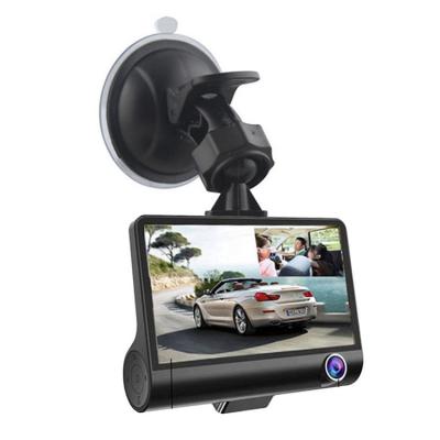 China Remote Control Car DVR 3 Cameras Rush Dual Lens With Rearview VCR Car Camera for sale