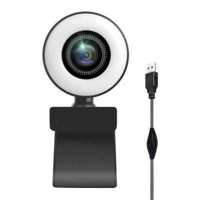 China Video reference 4k webcam 60fps auto focus usb web camera computer video conference webcam with light and microphone for sale