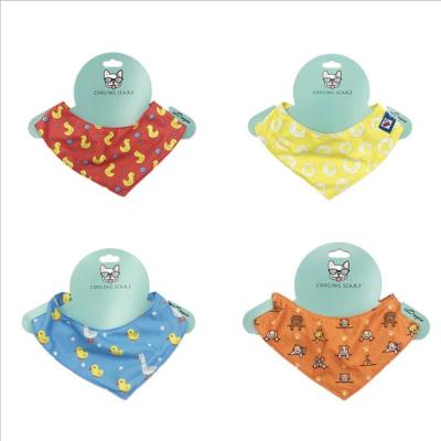 China Pet Accessories Amazon Stocked Wholesale Pet Supplies Cat Cooling Bandanas Pet Cool Triangle Bandnas for sale