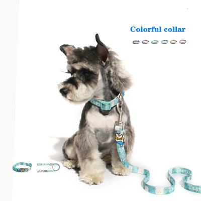 China Factory Wholesale Cute Dog Collar Stocked Outdoor Leash Set Adjustable Dog Vest Harness Leash for sale