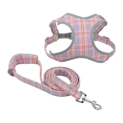 China Small, Medium and Large Dog Collar Vest Dog Leashes Adjustable Reflective Safety Harness Hot Selling Reflective for sale