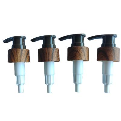 China Non spill 2021 hotsale fashion wood grain custom lotion pump head for liquid soap for sale