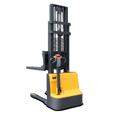 China Super Best Selling Pedestrian Electric Pallet Lifter Stacker 1000kg Hotels Forklift Stacker Electric Forklift Pallet Stacker for sale