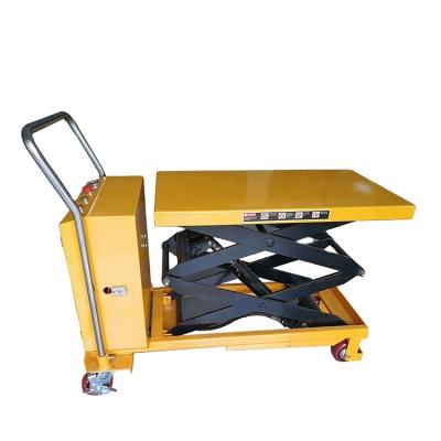 China Factory 500kg Electric Scissor Platform Lift Table Lift Trolley for sale