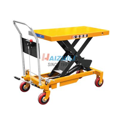 China Hotels small simple scissor lift equipment 300kg sissor lift table for factory for sale