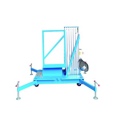 China Building Single Mast Outdoor Warehouse Elevator Portable Aluminum Platform for sale