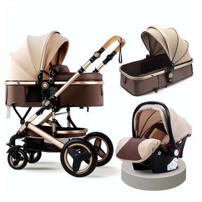 China Foldable Walkers Wholesale Cheap En1888 Approved 3 in 1 Baby Stroller, 2020 Luxury 3 in 1 Baby Carriage for sale