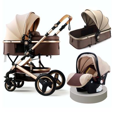 China Foldable Strollers Best Selling Taken Folding 3 in 1 Baby Stroller Pram, European Multifunctional 3 in 1 Baby Stroller for sale