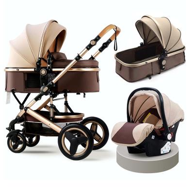 China European Multifunctional Foldable Strollers 3 in 1 Baby Stroller Pram, Product Travel System 3 in 1 Baby Carriage for sale