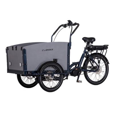 China Dutch Standard Cargo Bike Family Use Electric Three Wheel Electric Bike Cargo Bike for sale