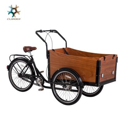 China No 24 Inch 7 Inch 26 Speed ​​Three Wheel Cargo Bike With Front Box Tricycle for sale