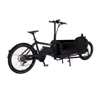 China Aluminum alloy cargo bike two wheel e bicycle for adult bike with cargo box for sale