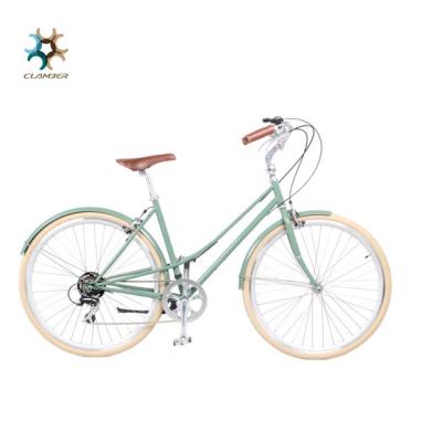 China Popular Vintage Street Bike 7 Speed ​​Bike City Bike Female Aus Ladies Bicycle for sale