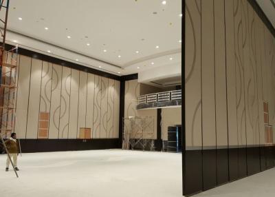 China Fireproof Large Partition Wall , Acoustic Sliding Folding Partition With Build In Oriental Device for sale