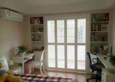 China Basswood Window Plantation Shutters Eco - Friendly Clear View Antiseptic for sale