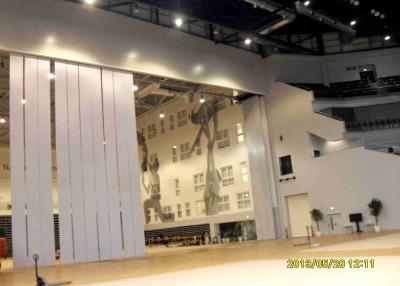 China Soundproof Sliding Soundproof Room Dividers Telescopic Sleeve Panel Top Hung for sale