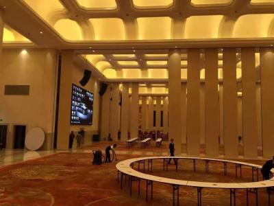 China Ultra High Commercial Partition Walls Telescopic Sleeve Panel For Concert Hall for sale