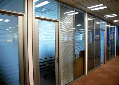 China Modern Design Demountble Wall Systems , Office Glass Panels Smooth Surface Treatment for sale