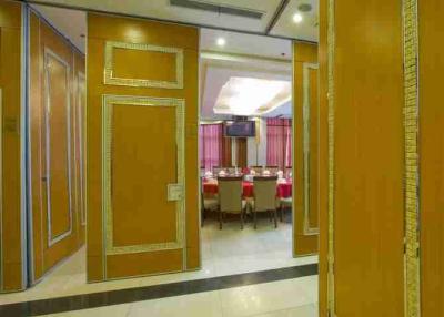 China Modern Design Modernfold Operable Partitions Pair Hinged Demountable Panel Faces for sale