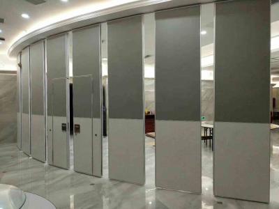 China Nature Wood Veneer Finish  Acoustic Aluminum Frame100MM Thickness Movable Partition Wall for sale