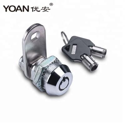 China Best Protection 17.5mm Zinc Alloy Cabinet Tubular Key 7pin Cam Lock for sale