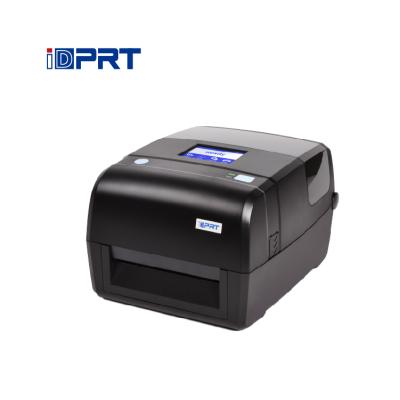 China IDPRT Black And White 4 Inch Thermal Printer Industrial Rfid Barcode Label Printer for sale