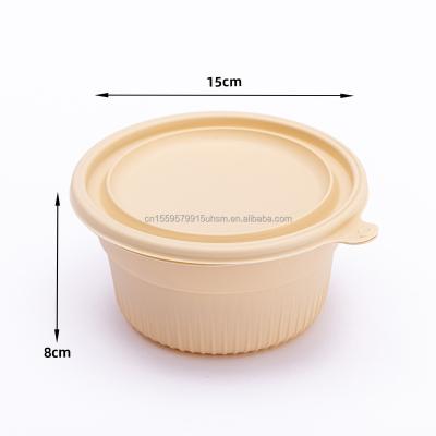 China Disposable Eco-friendly Microwavable Disposable Biodegradable Food Bowl Disposable Cornstarch Food Bowl 750ML for sale