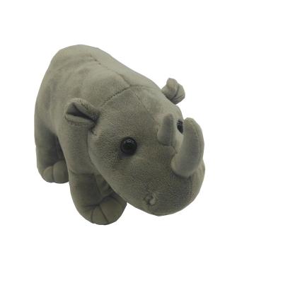 China Wholesale Custom Plush Toy Stuffed Gray Rhinoceros Plush Toys For Children Favorite Cozy Animals for sale