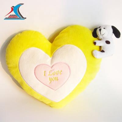 China High Quality Hot Selling Cute Soft Plush PP Cotton Heart Type Custom Plush Toys For Valentine's Day Gifts for sale