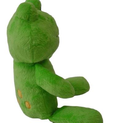 China 2022 Custom Soft Plush Toy Cute Plush Doll Animals Frog Plush Green Smile Toy for sale