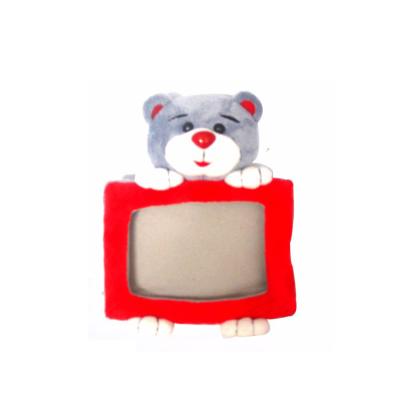 China Hot Selling New Design Plush Toy Teddy Bear Photo Frame Cartoon Zoo Animal Toys Photo Frame for sale