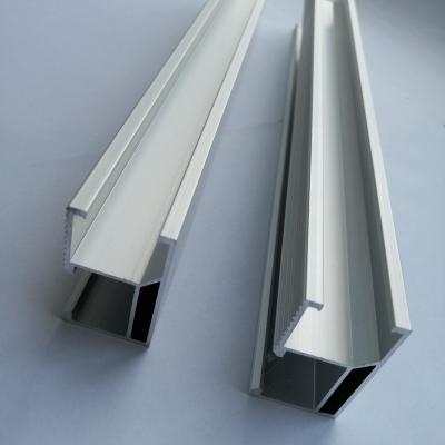 China Hot Selling Commercial or Industrial Single Rail Single Aluminum Structure Easy Fixed Aluminum Profile Support Solar Panel Profile Design for sale