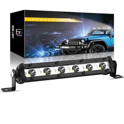 China Wholesale Single Row 6led 18W Light Bar Led Light For LED Headlights Offroad Work Truck LED Car Light Spotlight 6led-18W for sale