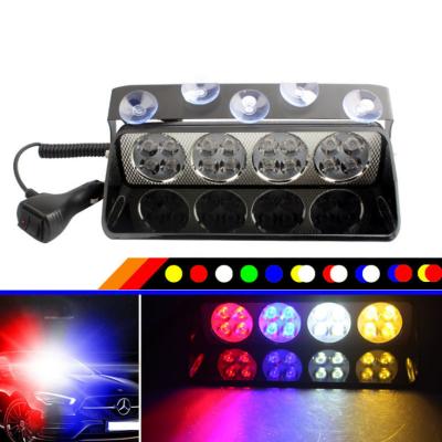 China House+PC LED S16 S24 Lens Car Strobe Warning Light Aluminum Multifunction High Power Strobe Dash Lights for sale