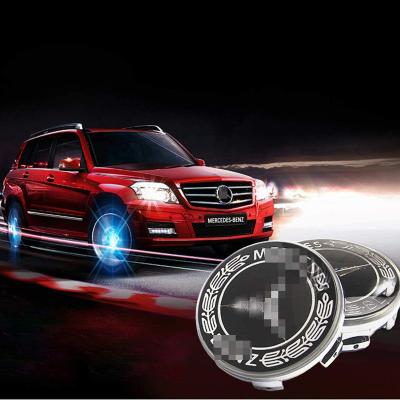 China Auto car center production electricity wheel hub accessory cover without magnetic levitation battery led car wheel hub light logo light for sale