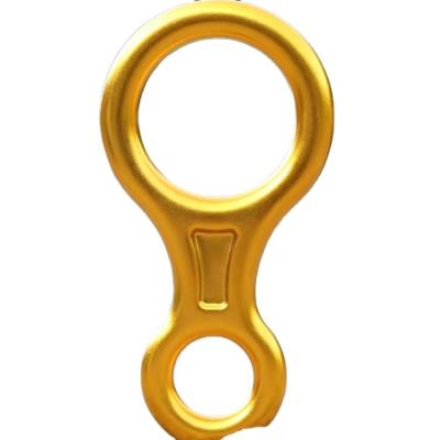 China Multi Fuction Tool Factory Sale 35kn Outdoor Climbing Figure 8 Direct Aluminum Downhill Carabiner for sale